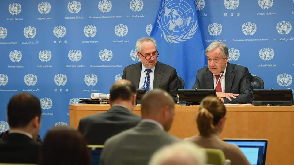 دوجاريك: الأمم المتحدة، بما في ذلك الأمين العام، بالطبع شاركت كثيراً في مبادرات متعددة لتجنب تصعيد الموقف والتحذير من انتهاكات وقف إطلاق النار والعواقب الوخيمة للوضع الراهن