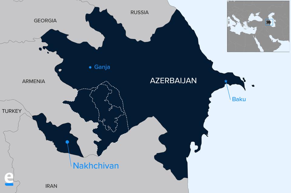 إقليم ناخيتشيفان (نَخجَوان) منطقة في أذربيجان تتمتع بحكم ذاتي