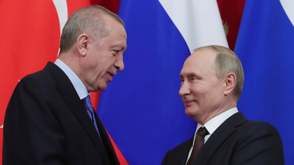 بحث الرئيسان التركي والروسي ملفات سوريا وليبيا و
