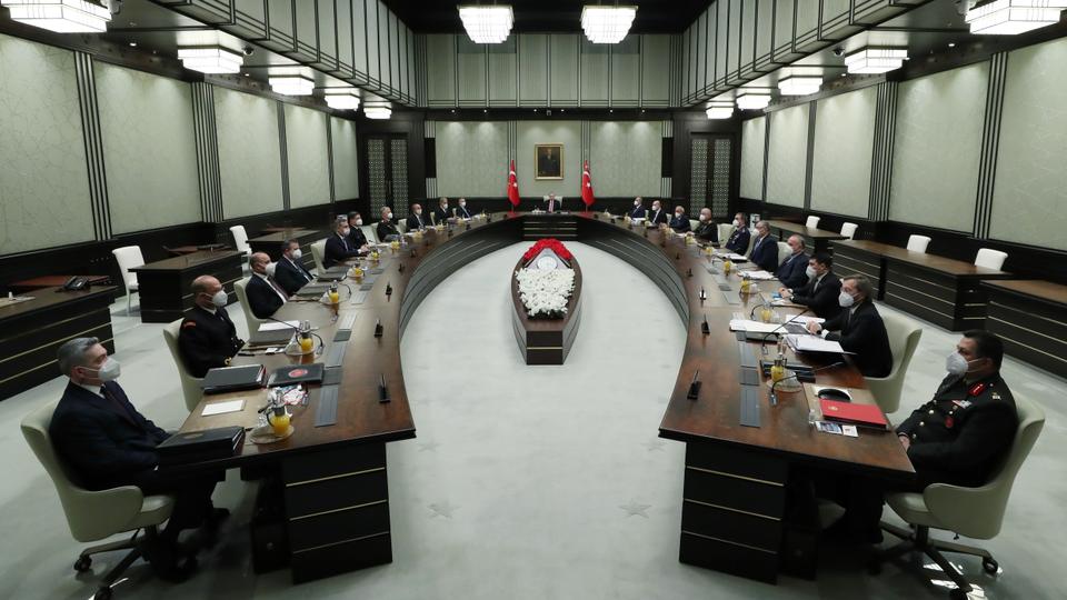 مجلس الأمن القومي عقد اجتماعه الشهري في العاصمة أنقرة