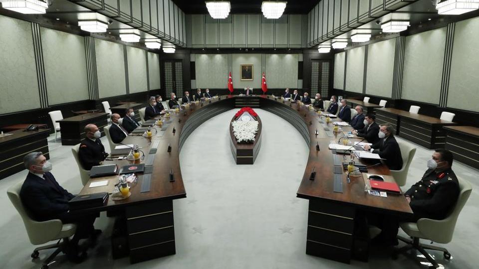 مجلس الأمن القومي التركي عقد اجتماعه الشهري في العاصمة أنقرة 